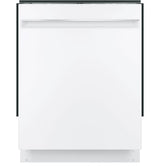 GE ADA Compliant Stainless Steel Interior Dishwasher with Sanitize Cycle - White (GDT225SGLWW)