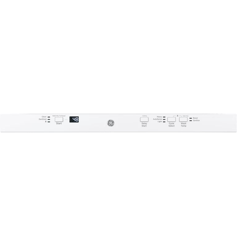 GE ADA Compliant Stainless Steel Interior Dishwasher with Sanitize Cycle - White (GDT225SGLWW)