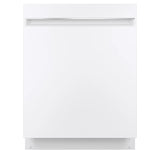 GE ADA Compliant Stainless Steel Interior Dishwasher with Sanitize Cycle - White (GDT225SGLWW)