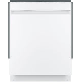 GE ADA Compliant Stainless Steel Interior Dishwasher with Sanitize Cycle - White (GDT225SGLWW)