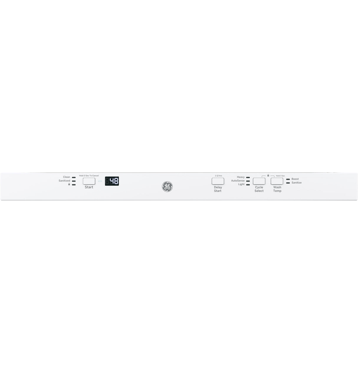 GE  ADA Compliant Stainless Steel Interior Dishwasher with Sanitize Cycle - White (GDT225SGLWW)
