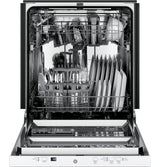 GE ADA Compliant Stainless Steel Interior Dishwasher with Sanitize Cycle - White (GDT225SGLWW)