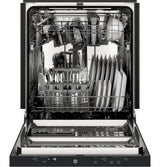 GE  ADA Compliant Stainless Steel Interior Dishwasher with Sanitize Cycle - Black (GDT226SGLBB)