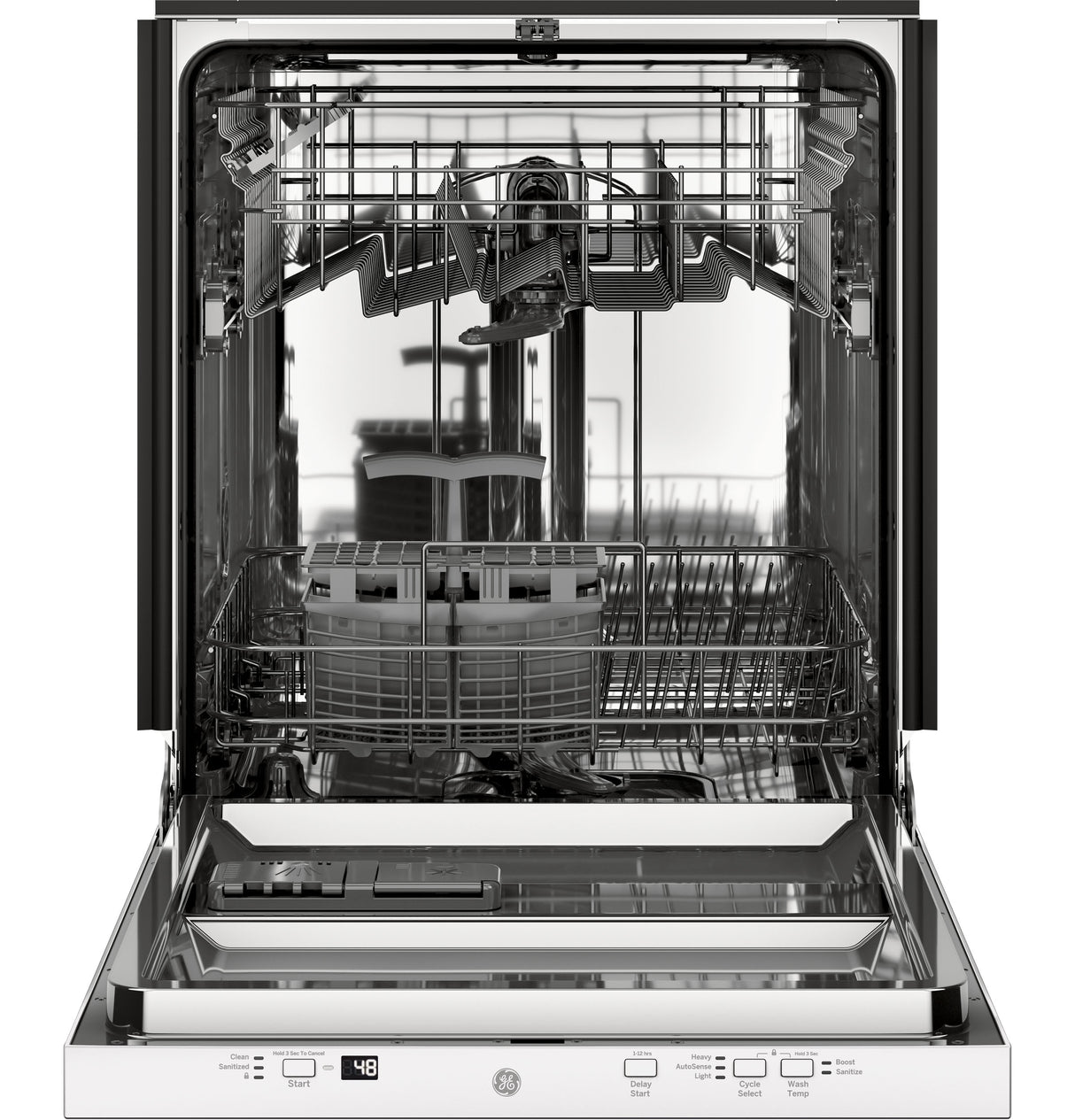 GE ADA Compliant Stainless Steel Interior Dishwasher with Sanitize Cycle - White (GDT226SGLWW)