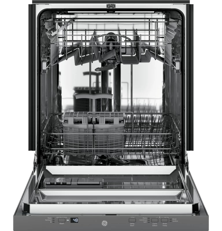 GE ADA Compliant Stainless Steel Interior Dishwasher with Sanitize Cycle - Custom Panels (GDT226SILII)
