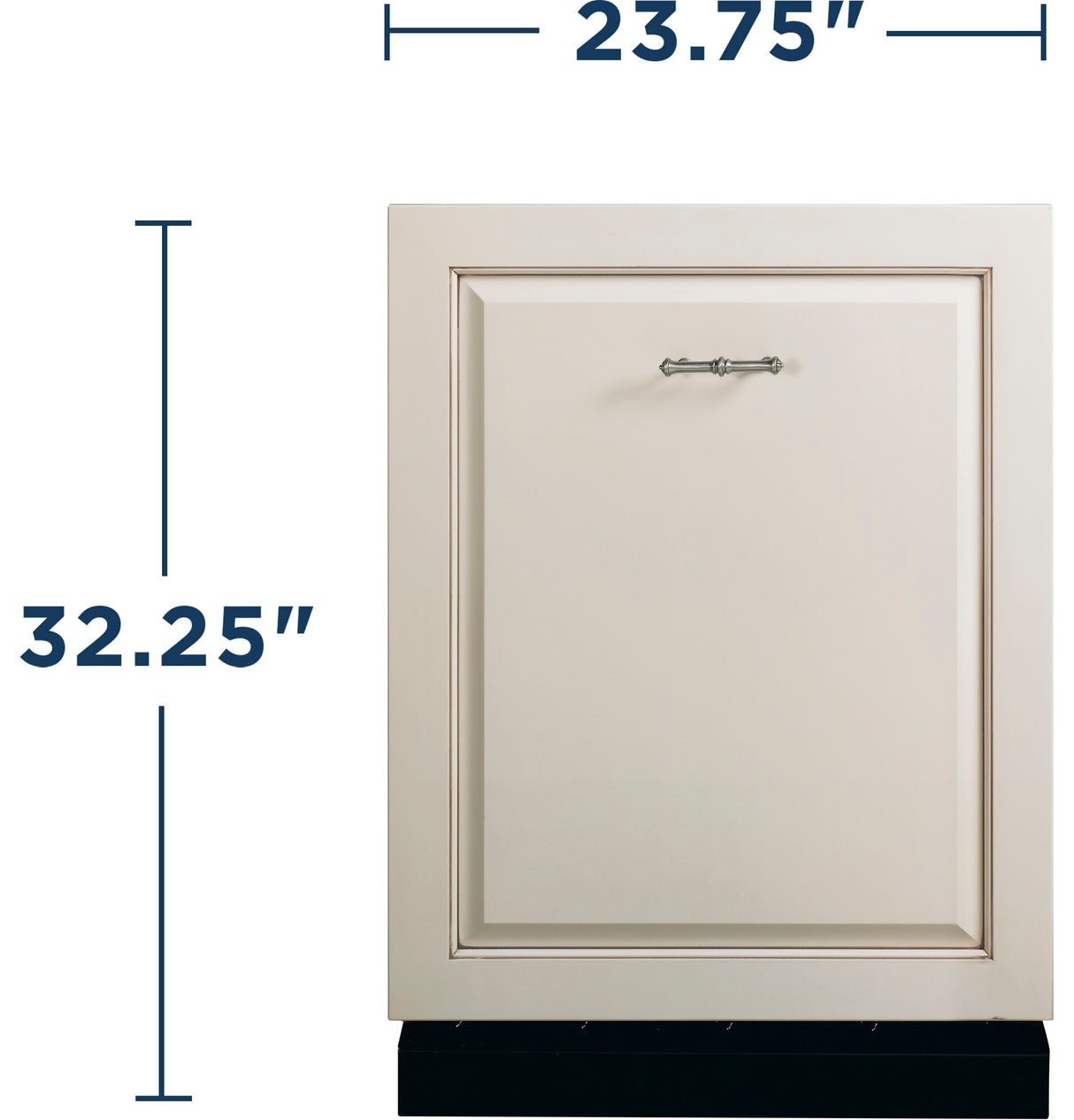 GE  ADA Compliant Stainless Steel Interior Panel-Ready Dishwasher with Sanitize Cycle - Custom Panel and Handle Required (GDT226SILII)