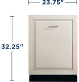 GE  ADA Compliant Stainless Steel Interior Panel-Ready Dishwasher with Sanitize Cycle - Custom Panel and Handle Required (GDT226SILII)