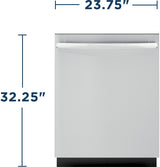 GE ADA Compliant Interior Dishwasher with Sanitize Cycle - Stainless Steel (GDT226SSLSS)