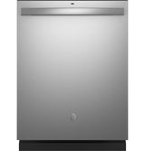 GE Top Control with Plastic Interior Dishwasher with Sanitize Cycle & Dry Boost - Silver (GDT535PSRSS)