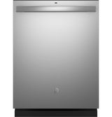 GE Top Control with Plastic Interior Dishwasher with Sanitize Cycle & Dry Boost - Stainless Steel (GDT535PSRSS)