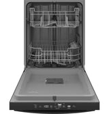 GE ENERGY STAR Top Control with Plastic Interior Dishwasher with Sanitize Cycle & Dry Boost - Black (GDT550PGRBB)