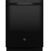 GE Top Control with Plastic Interior Dishwasher with Sanitize Cycle & Dry Boost - Black (GDT550PGRBB)