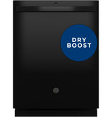 GE Top Control with Plastic Interior Dishwasher with Sanitize Cycle & Dry Boost - Black (GDT550PGRBB)