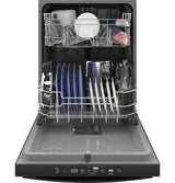 GE  Top Control with Plastic Interior Dishwasher with Sanitize Cycle & Dry Boost - Black (GDT550PGRBB)
