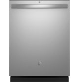 GE Top Control with Plastic Interior Dishwasher with Sanitize Cycle & Dry Boost - Stainless Steel (GDT550PYRFS)