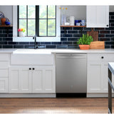 GE  Top Control with Plastic Interior Dishwasher with Sanitize Cycle & Dry Boost - Fingerprint Resistant Stainless (GDT550PYRFS)