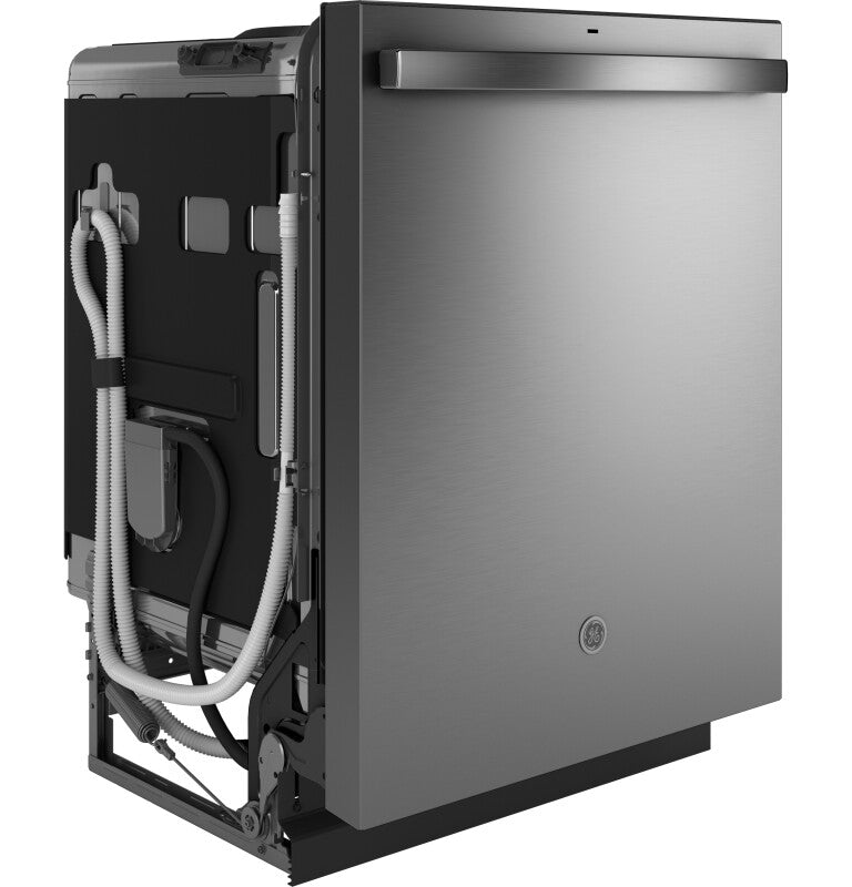 GE Fingerprint Resistant Top Control with Interior Dishwasher with Sanitize Cycle - Silver (GDT650SYVFS)