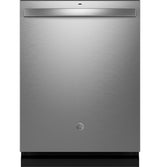 GE Fingerprint Resistant Top Control with Interior Dishwasher with Sanitize Cycle - Silver (GDT650SYVFS)