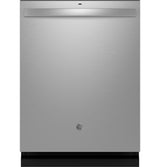 GE Fingerprint Resistant Top Control with Stainless Steel Interior Dishwasher with Sanitize Cycle - Stainless Steel (GDT650SYVFS)