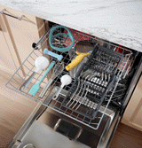 GE  Top Control with Stainless Steel Interior Dishwasher with Sanitize Cycle - Stainless Steel (GDT670SYVFS)