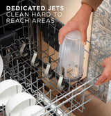 GE  Top Control with Stainless Steel Interior Dishwasher with Sanitize Cycle - Stainless Steel (GDT670SYVFS)