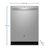 GE  Top Control with Stainless Steel Interior Dishwasher with Sanitize Cycle - Fingerprint Resistant Stainless (GDT670SYVFS)