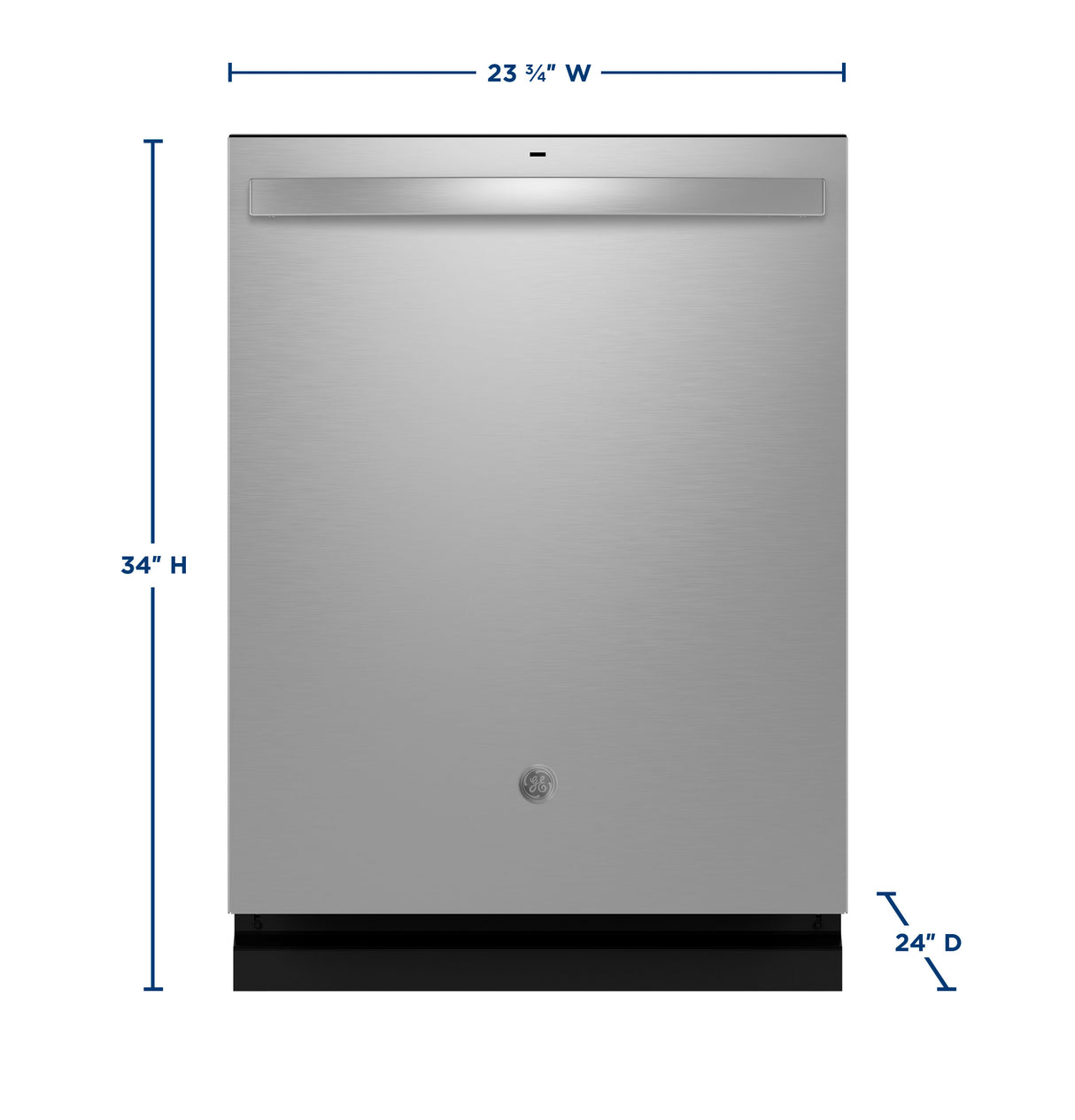 GE Top Control with Stainless Steel Interior Dishwasher with Sanitize Cycle - Stainless Steel (GDT670SYVFS)