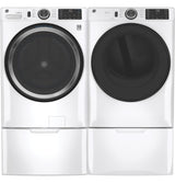 GE 7.8 cu. ft. Capacity Smart Front Load Electric Dryer with Sanitize Cycle - White (GFD55ESSNWW)
