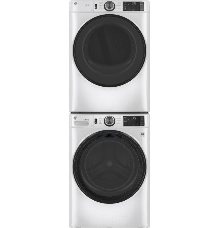 GE 7.8 cu. ft. Capacity Smart Front Load Electric Dryer with Sanitize Cycle - White (GFD55ESSNWW)