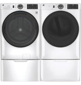 GE 7.8 cu. ft. Capacity Smart Front Load Electric Dryer with Sanitize Cycle - White (GFD55ESSNWW)