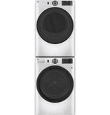 GE 7.8 cu. ft. Capacity Smart Front Load Electric Dryer with Sanitize Cycle - White (GFD55ESSNWW)