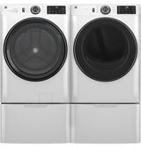 GE 7.8 cu. ft. Capacity Smart Front Load Electric Dryer with Sanitize Cycle - White (GFD55ESSNWW)