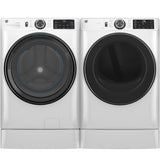 GE 7.8 cu. ft. Capacity Smart Front Load Electric Dryer with Sanitize Cycle - White (GFD55ESSNWW)