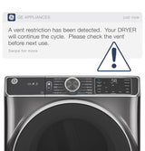 GE  7.8 cu. ft. Capacity Smart Front Load Electric Dryer with Sanitize Cycle - White (GFD55ESSNWW)