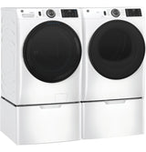 GE  7.8 cu. ft. Capacity Smart Front Load Electric Dryer with Sanitize Cycle - White (GFD55ESSNWW)