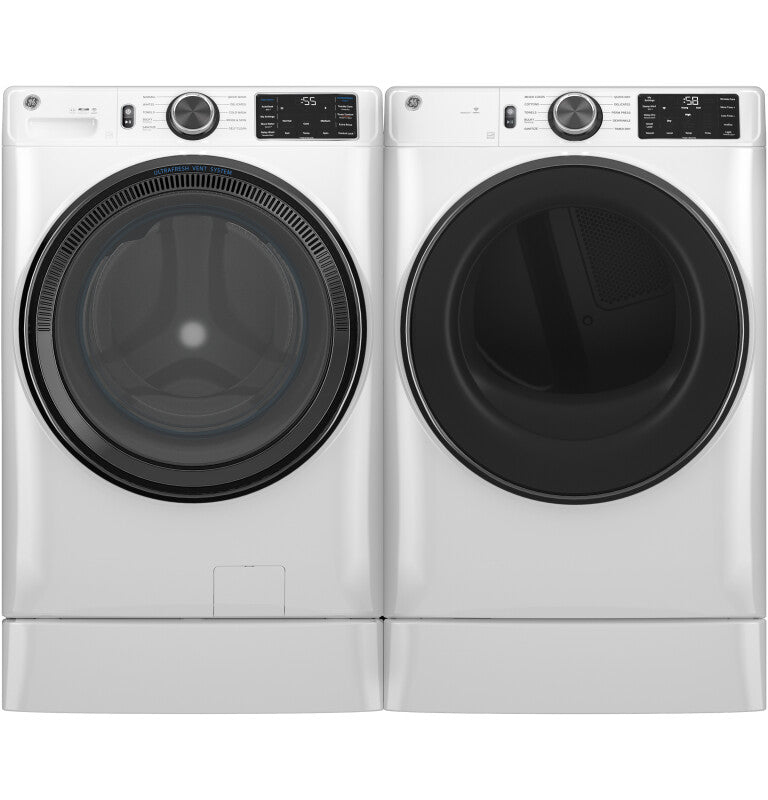 GE  7.8 cu. ft. Capacity Smart Front Load Electric Dryer with Sanitize Cycle - White (GFD55ESSNWW)