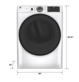 GE  7.8 cu. ft. Capacity Smart Front Load Electric Dryer with Sanitize Cycle - White (GFD55ESSNWW)