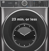 GE ENERGY STAR 7.8 cu. ft. Capacity Smart Front Load Gas Dryer with Sanitize Cycle - White (GFD55GSSNWW)