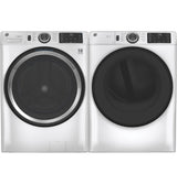 GE ENERGY STAR 7.8 cu. ft. Capacity Smart Front Load Gas Dryer with Sanitize Cycle - White (GFD55GSSNWW)