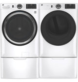 GE 7.8 cu. ft. Capacity Smart Front Load Gas Dryer with Sanitize Cycle - White (GFD55GSSNWW)