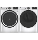 GE  7.8 cu. ft. Capacity Smart Front Load Gas Dryer with Sanitize Cycle - White (GFD55GSSNWW)