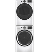 GE  7.8 cu. ft. Capacity Smart Front Load Gas Dryer with Sanitize Cycle - White (GFD55GSSNWW)