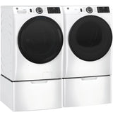 GE ENERGY STAR 7.8 cu. ft. Capacity Smart Front Load Gas Dryer with Sanitize Cycle - White (GFD55GSSNWW)