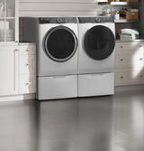 GE 7.8 cu. ft. Capacity Smart Front Load Gas Dryer with Steam and Sanitize Cycle -  (GFD85GSSNWW)