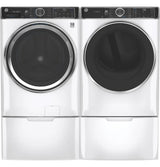 GE 7.8 cu. ft. Capacity Smart Front Load Gas Dryer with Steam and Sanitize Cycle -  (GFD85GSSNWW)