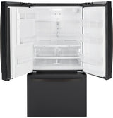 GE  25.7 Cu. Ft. French-Door Refrigerator - Fingerprint Resistant Black Slate (GFE26JEMDS)