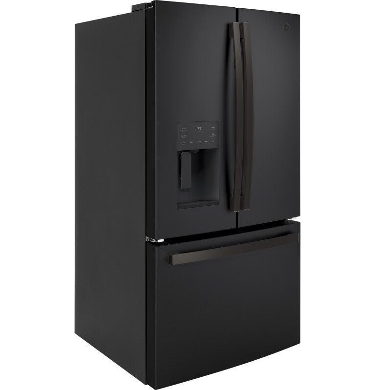 GE  25.7 Cu. Ft. French-Door Refrigerator - Fingerprint Resistant Black Slate (GFE26JEMDS)
