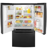 GE  25.7 Cu. Ft. French-Door Refrigerator - Black (GFE26JGMBB)