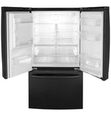 GE  25.7 Cu. Ft. French-Door Refrigerator - Black (GFE26JGMBB)