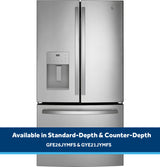 GE 25.7 Cu. Ft. Fingerprint Resistant French-Door Refrigerator - Stainless Steel (GFE26JYMFS)